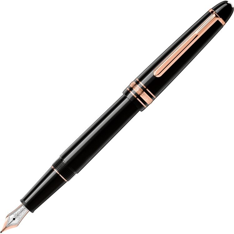 Stylo plumeMontblancStylo plume Montblanc Meisterstück doré à l'or rose classique