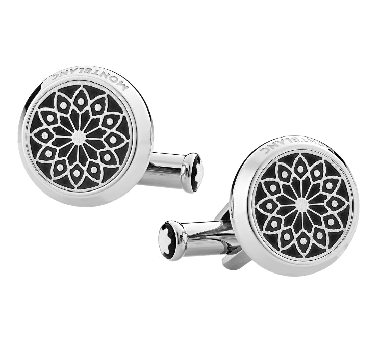 Boutons de manchetteMontblancBoutons de manchette Montblanc Hommage à Victor Hugo et acier