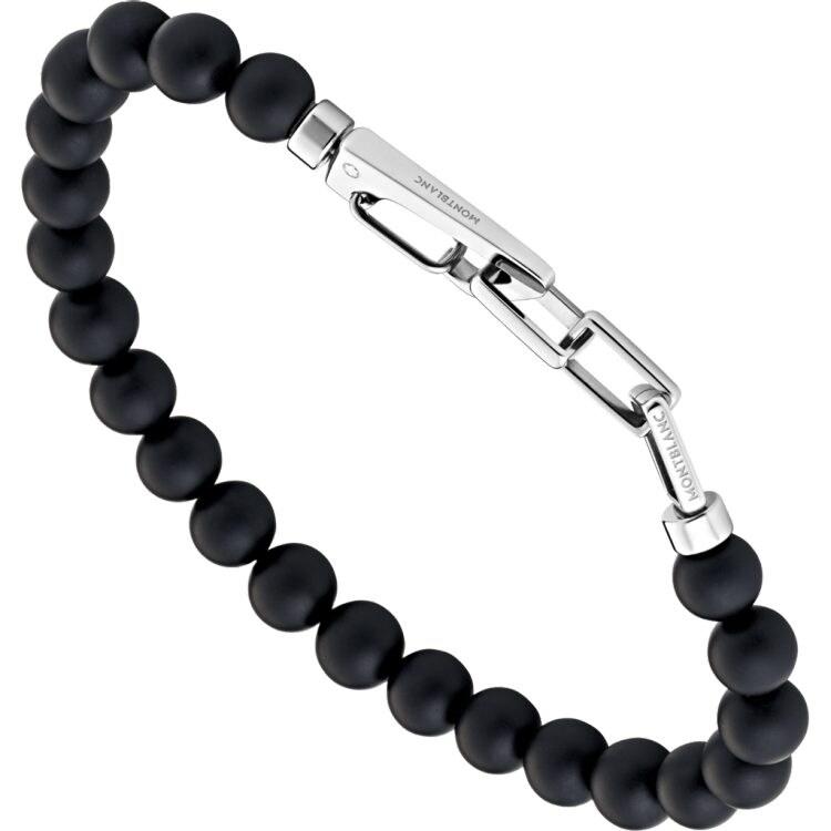 Bracelet hommeMontblancBracelet homme Montblanc Wrap Me en perle d'onyxS