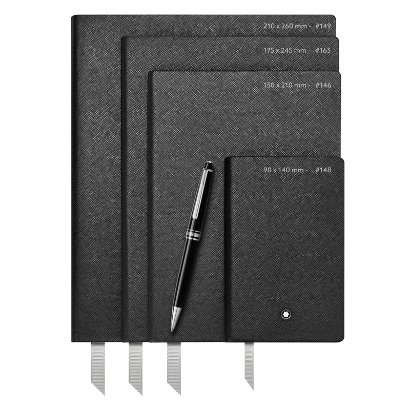 Carnet de noteMontblancCahier à dessin #149 Noir Montblanc Fine Stationery, ligné