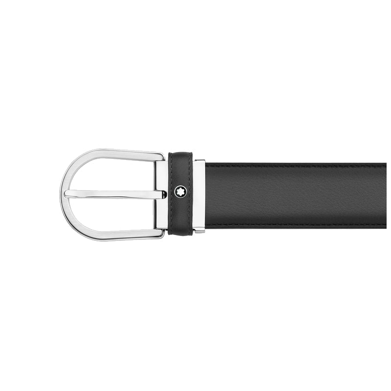 Ceinture hommeMontblancMontblanc Ceinture à boucle fer à cheval de 35 mm en cuir