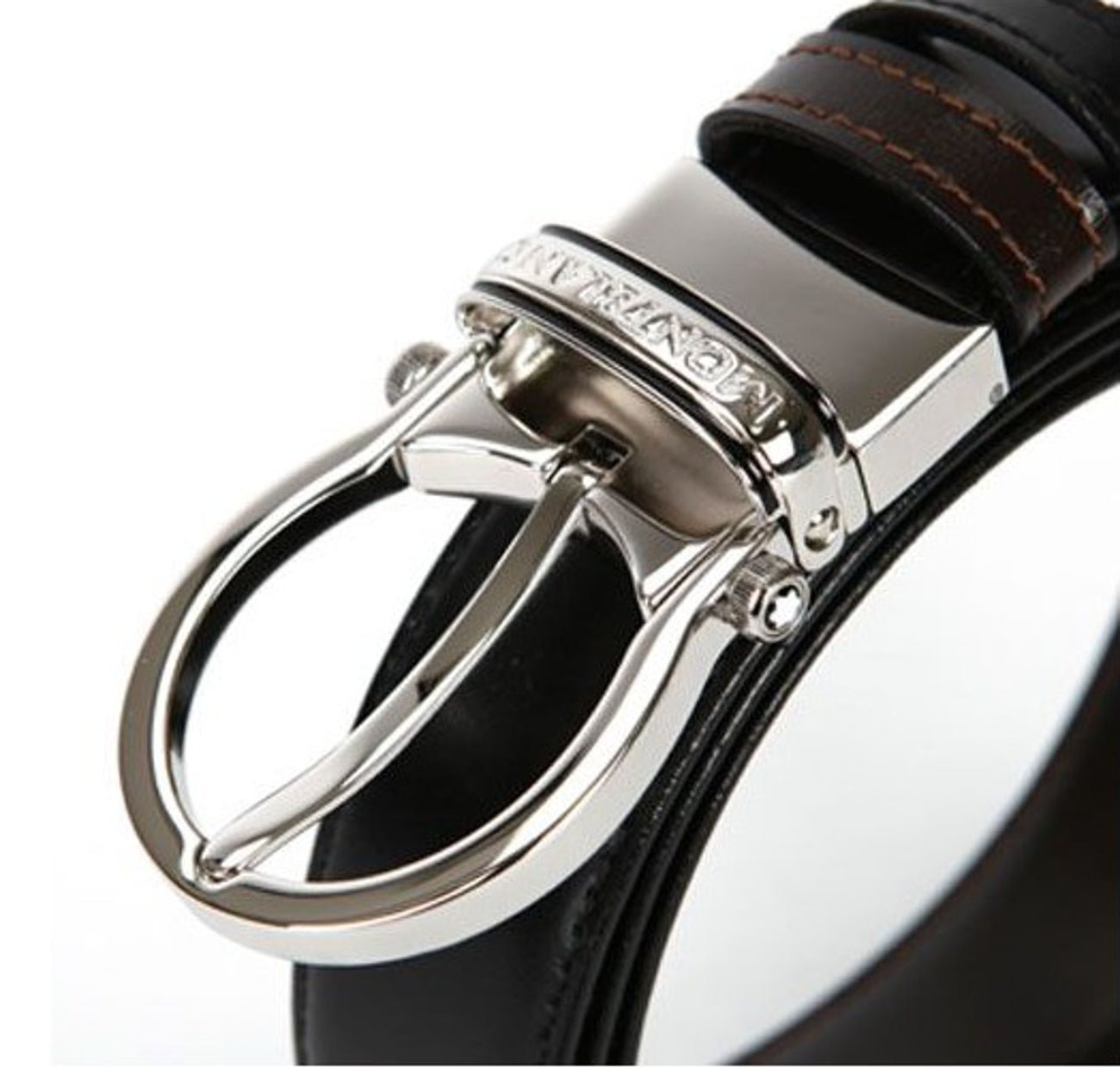 Ceinture hommeMontblancMontblanc Ceinture classique réversible noire/marron
