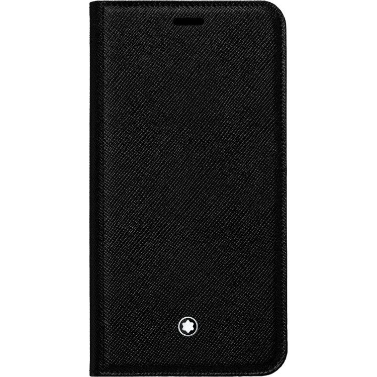 Coque iphoneMontblancÉtui à rabat avec poche 2cc et poche transparente Montblanc Sartorial pour iPhone Apple XS Max