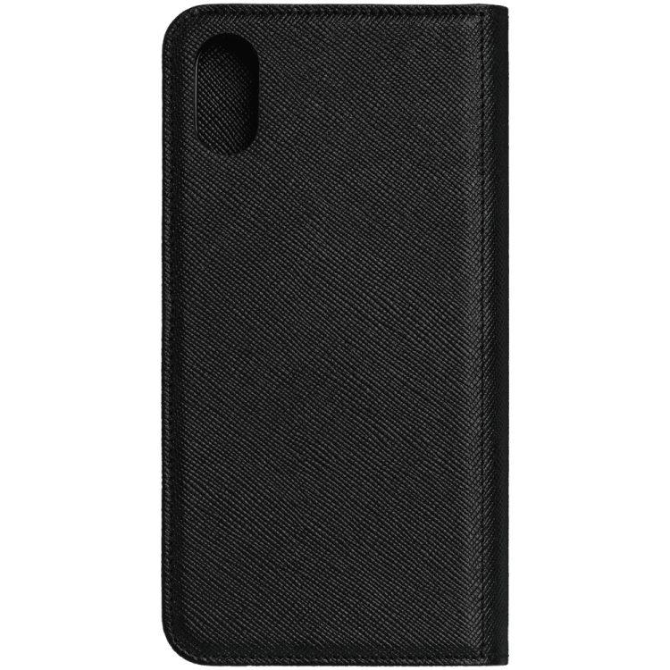 Coque iphoneMontblancÉtui à rabat avec poche 2cc et poche transparente Montblanc Sartorial pour iPhone Apple XS Max