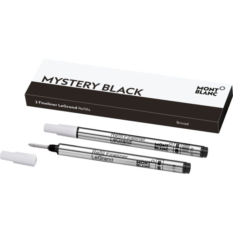 Recharge pour feutre finMontblanc2 Recharges (B) pour Feutre Fin LeGrand, Mystery Black