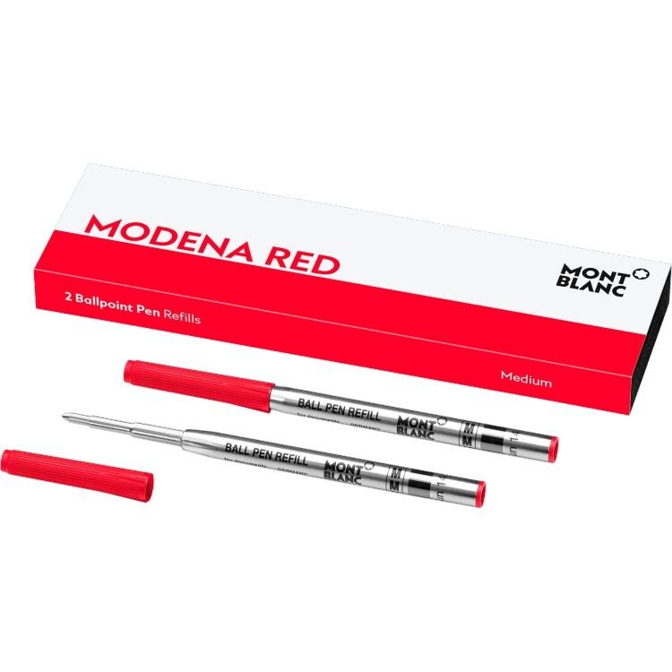 Recharge stylo billeMontblanc2 recharges pour stylo bille (M) Montblanc , Modena Red