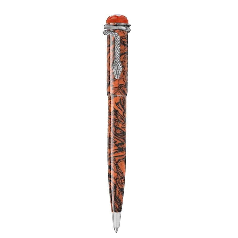 Stylo billeMontblancStylo bille Montblanc Heritage Rouge et Noir Serpent Marble Special Edition