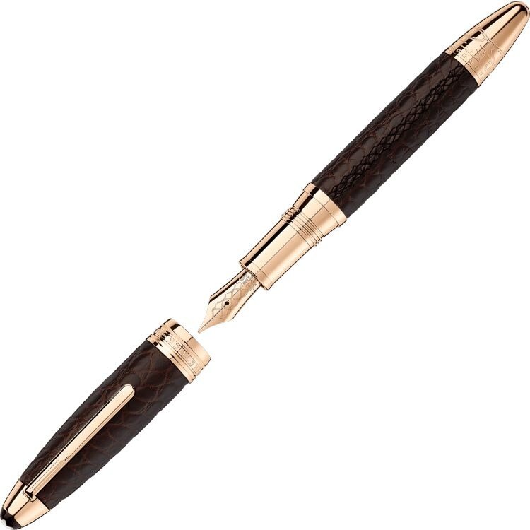 Stylo plumeMontblancStylo plume Great Masters Exotic Leather en cuir d'alligator marron
