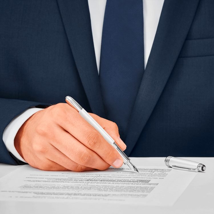 Stylo plumeMontblancStylo plume Montblanc Meisterstück White Solitaire Classique