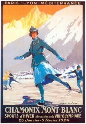 Les Jeux Olympiques de Chamonix en 1924 - Montblanc Cannes [France]
