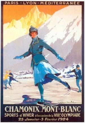 Les Jeux Olympiques de Chamonix en 1924 - Montblanc Cannes [France]