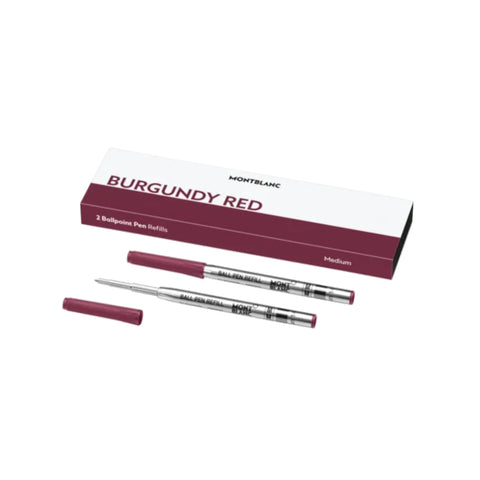 2 recharges pour stylo bille (M), Burgundy Red