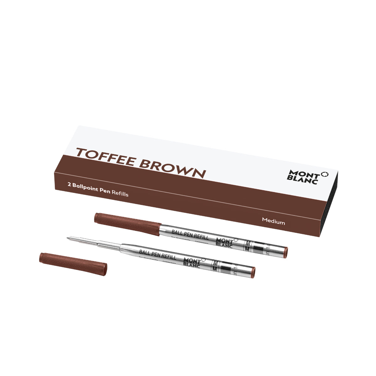 2 recharges pour stylo bille (M), Toffee Brown