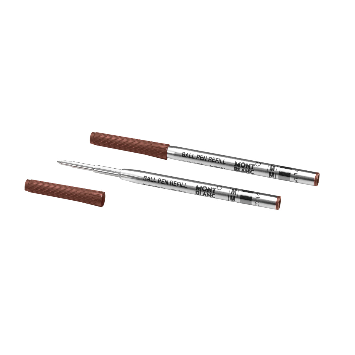 2 recharges pour stylo bille (M), Toffee Brown