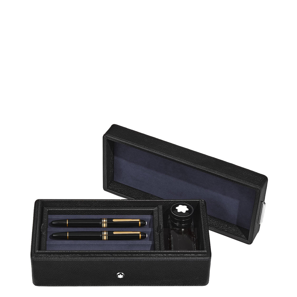 Montblanc Black Grained Leather Pen Case 