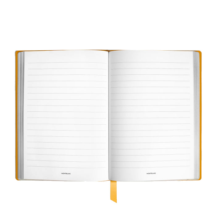 Medium-sized leather Montblanc notebook Sartorial, lined pages 
