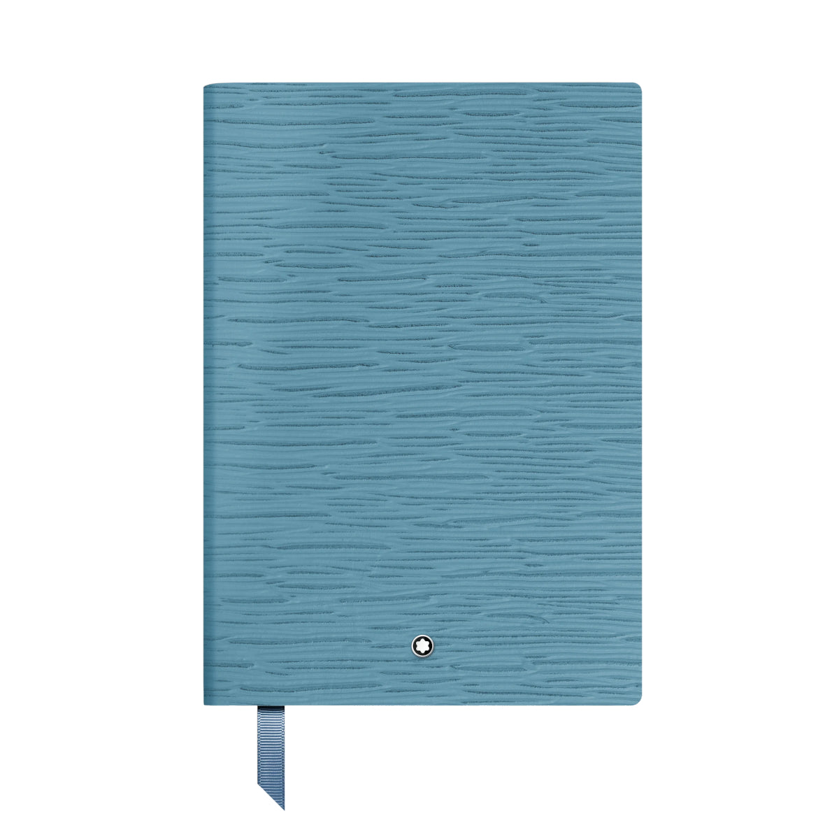Small format notebook, Montblanc 4810 ash blue leather, blue, lined pages 
