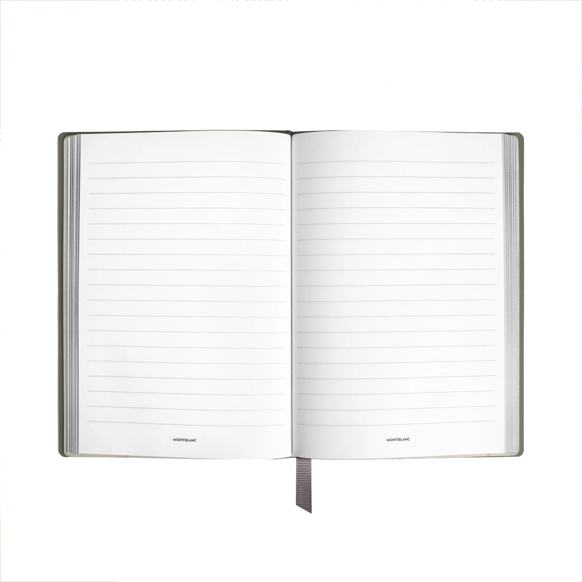 Small notebook, Montblanc 4810 medium grey leather, grey, lined pages 