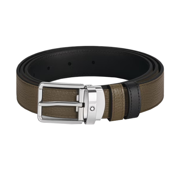 Reversible Montblanc 30 mm Everyday buckle belt in leather 