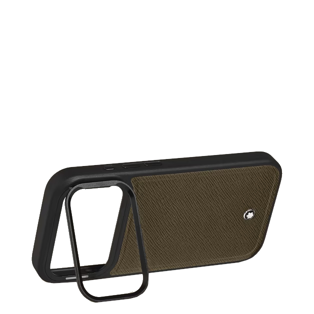 Étui rigide pour iPhone 17 Pro Max en cuir Montblanc Sartorial