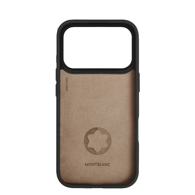 Étui rigide pour iPhone 17 Pro en cuir Montblanc Sartorial
