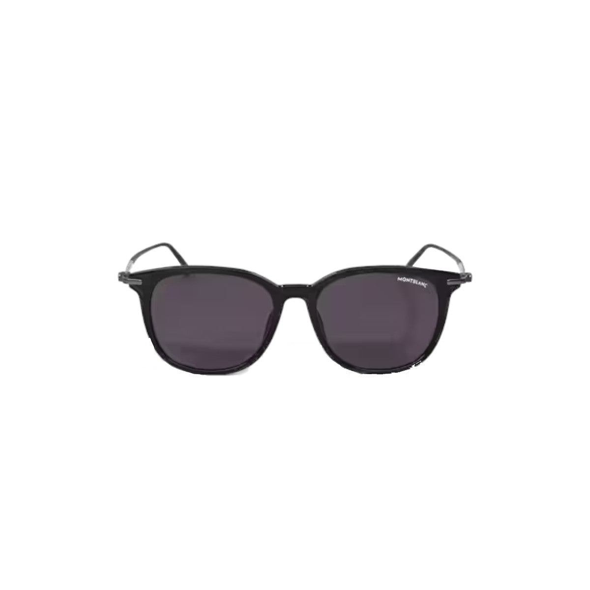 Rectangular sunglasses with black acetate frame 