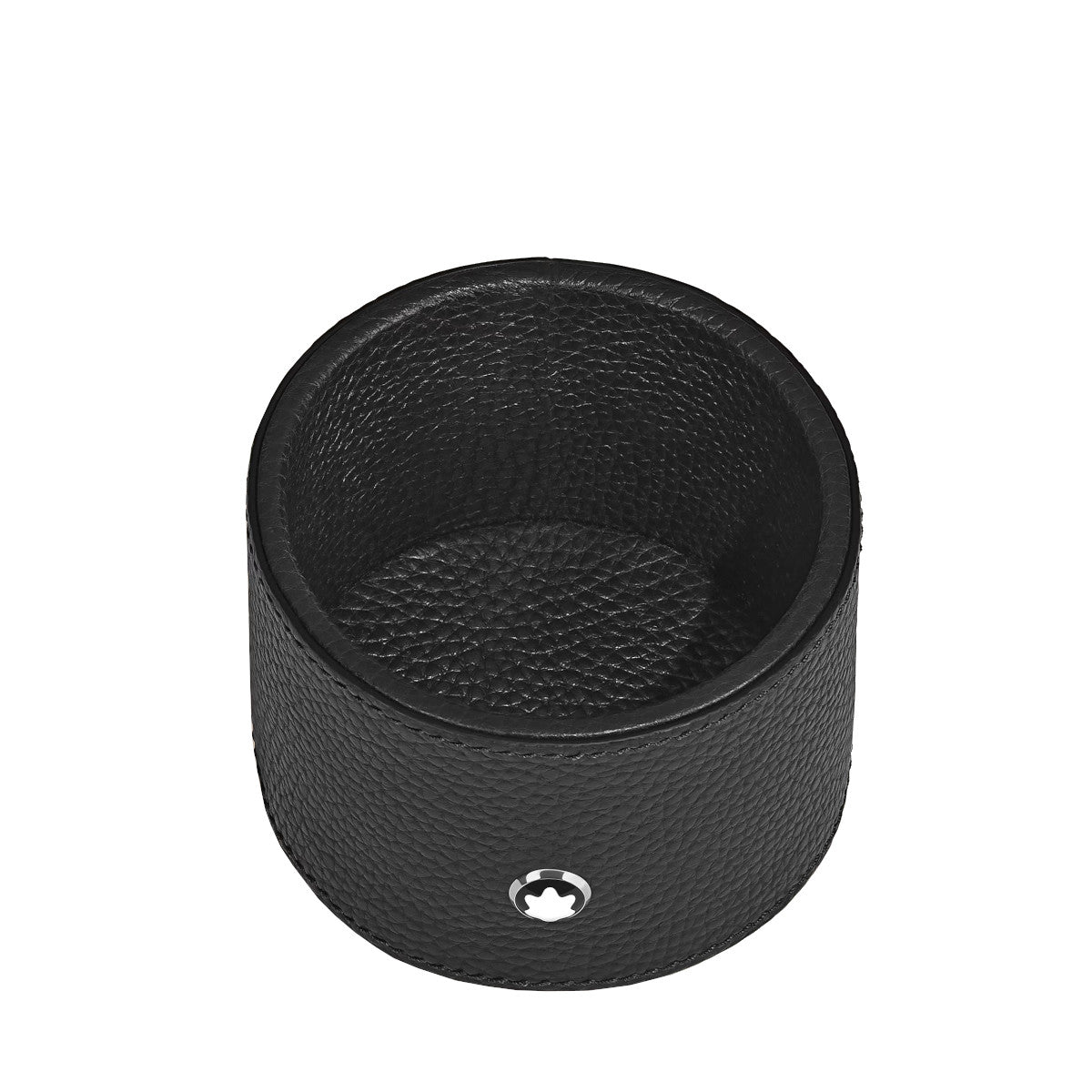 Large Round Desk Pad montblanc Black Grained 