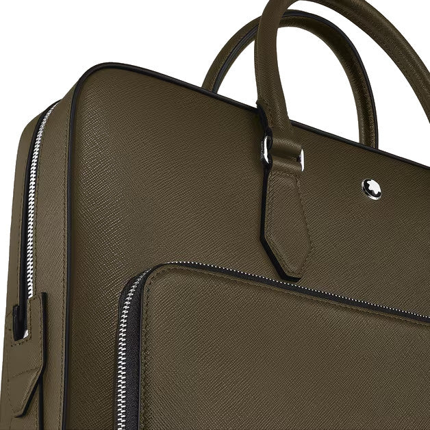 Porte-documents moyen modèle Montblanc Sartorial Kaki
