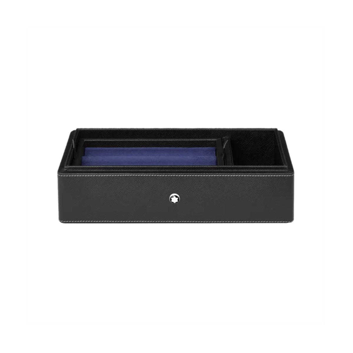 Accessoire de bureauMontblancBoîte de bureau Montblanc en cuir pour trois instruments d’écriture et un encrier