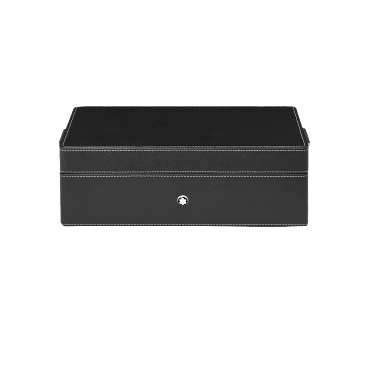 Accessoire de bureauMontblancBoîte de bureau Montblanc en cuir pour trois instruments d’écriture et un encrier