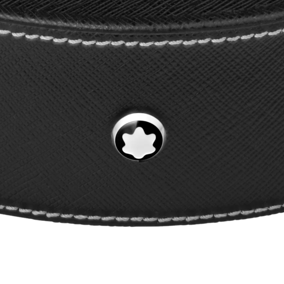 Accessoire de bureauMontblancPlateau de bureau rond en cuir noir Montblanc (grand)