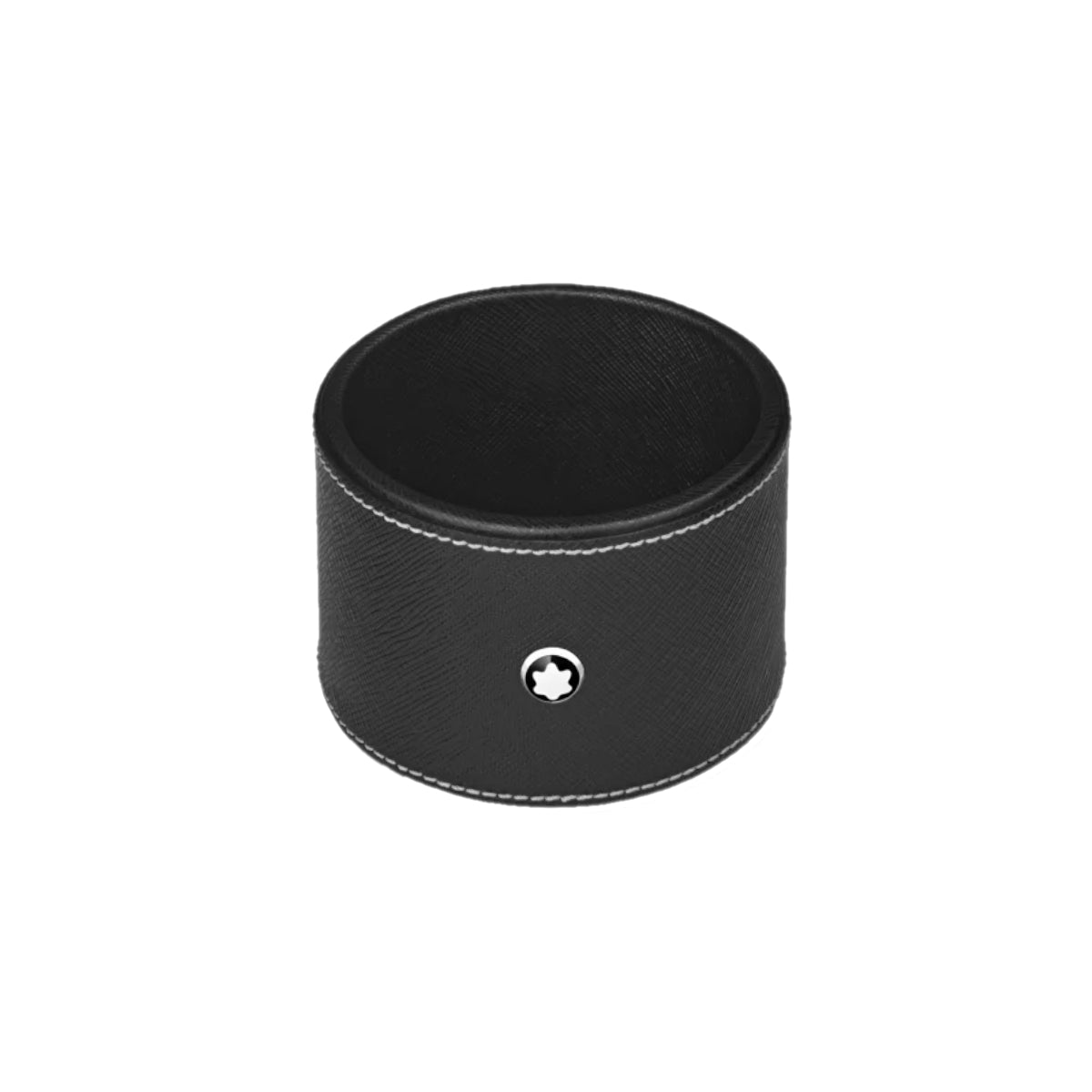 Accessoire de bureauMontblancPlateau de bureau rond en cuir noir Montblanc (moyen)