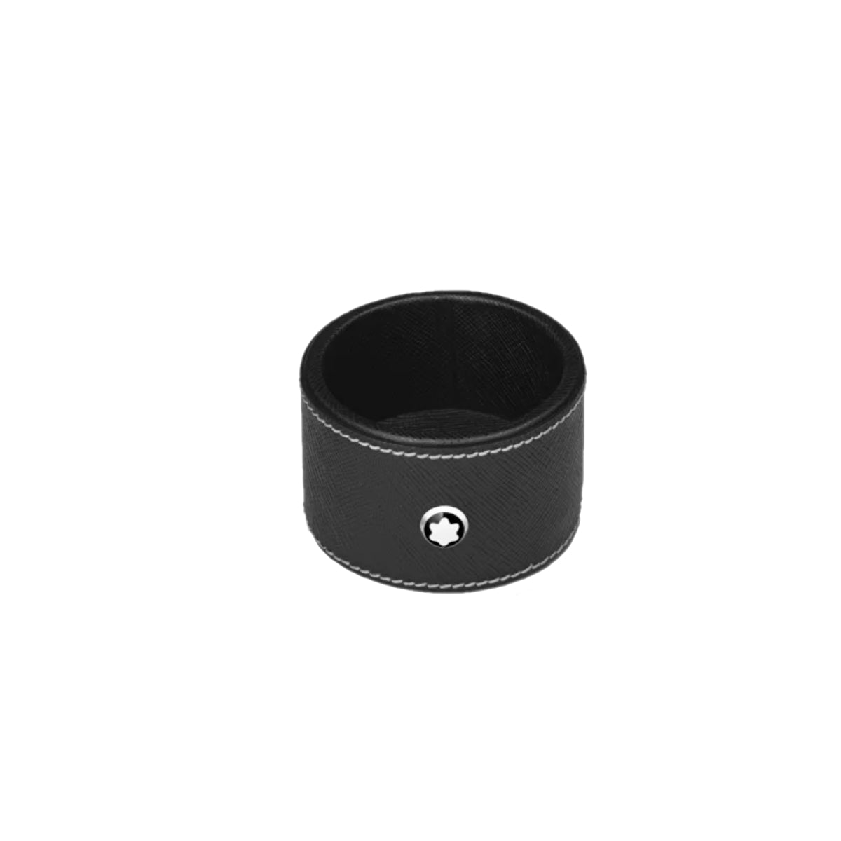Accessoire de bureauMontblancPlateau de bureau rond en cuir noir Montblanc (petit)