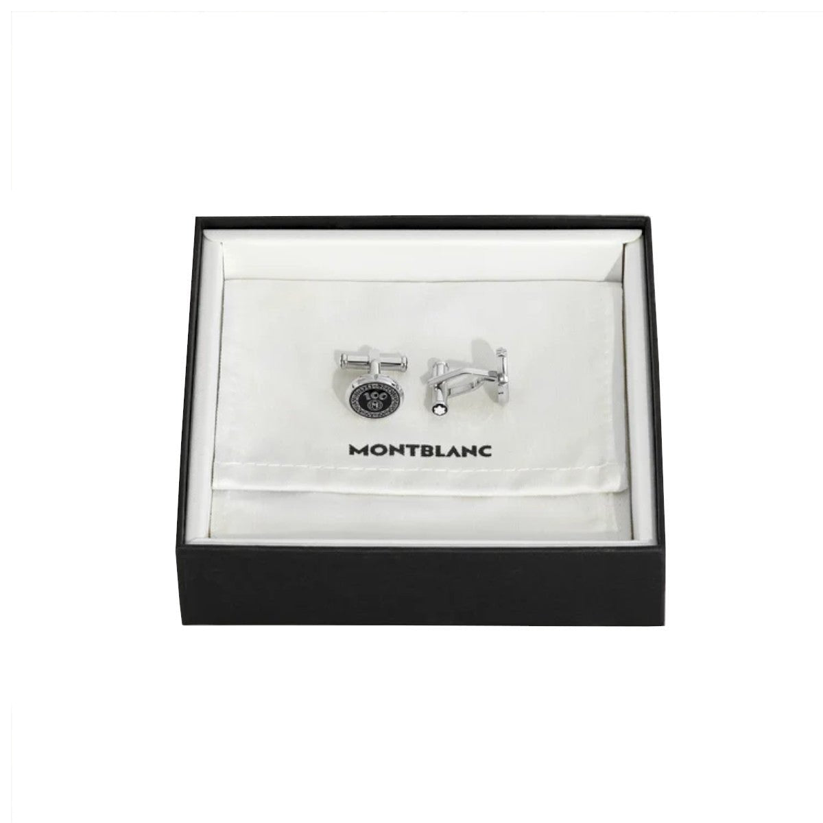 Boutons de manchetteMontblancBoutons de manchette Montblanc Meisterstück à desing Plume 100 ans Noir