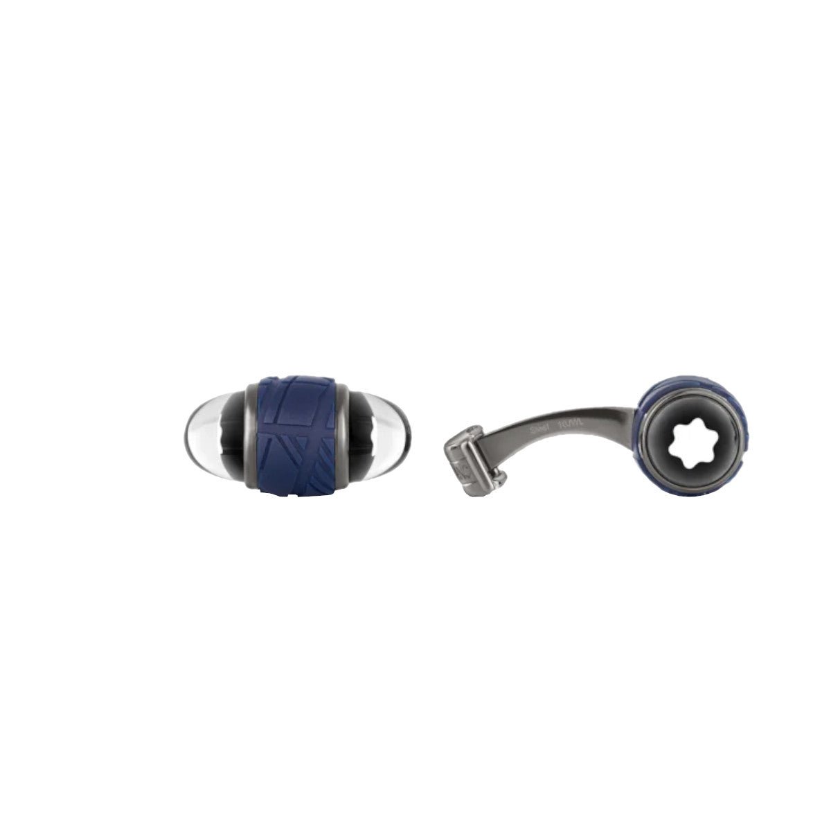 Boutons de manchetteMontblancBoutons de manchette Montblanc StarWalker en acier et laque