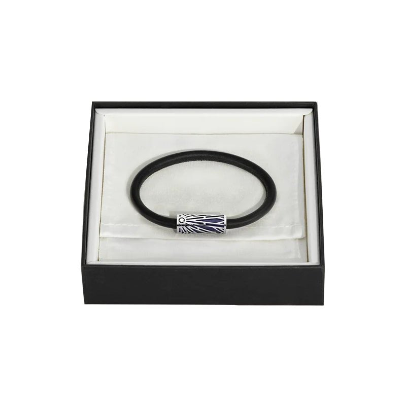 Bracelet hommeMontblancBracelet de la collection Montblanc Meisterstück The Origin, en bleuS