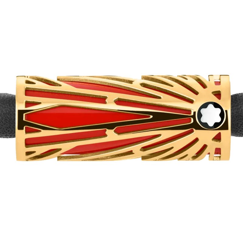 Bracelet hommeMontblancBracelet de la collection Montblanc Meisterstück The Origin, en teinte corailS