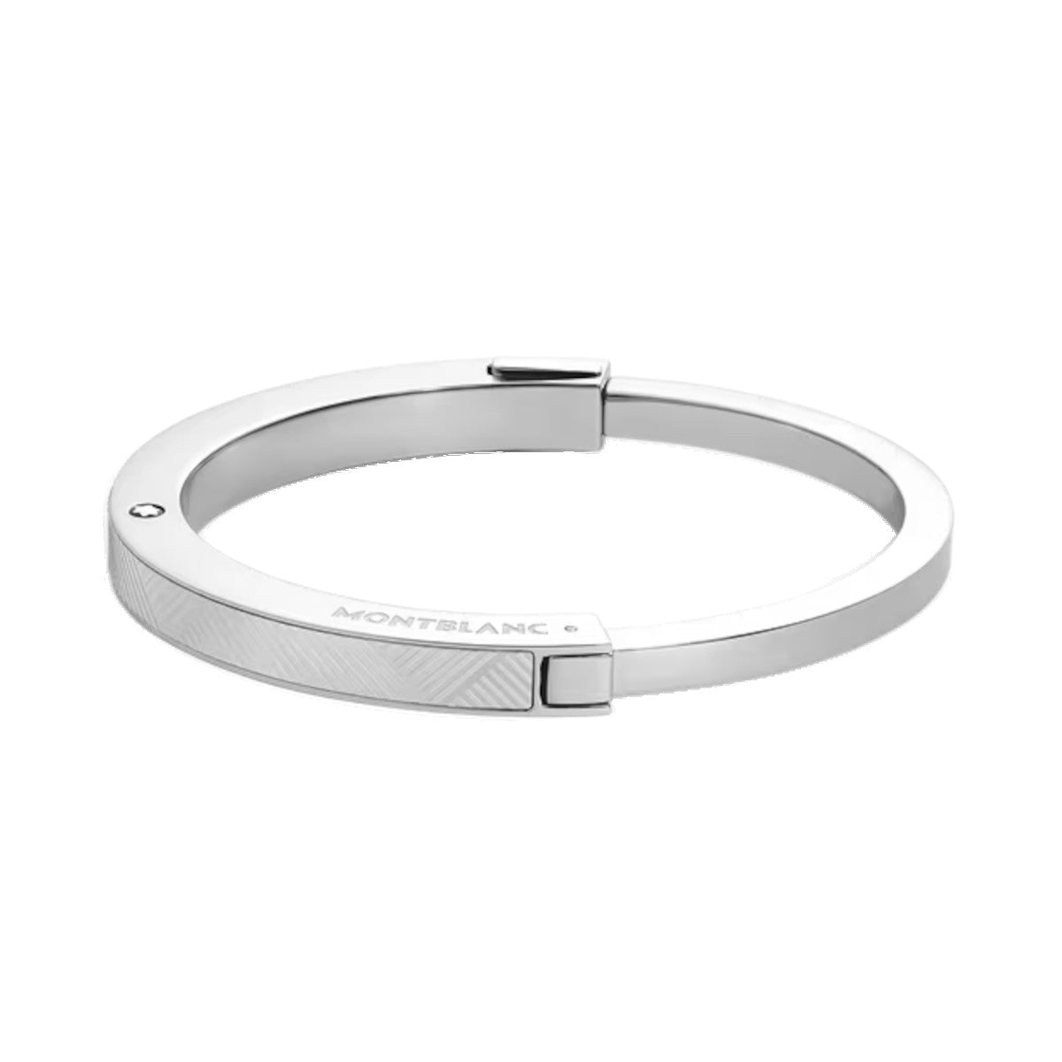 Montblanc Bangle Bracelet in Steel with Extreme Pattern