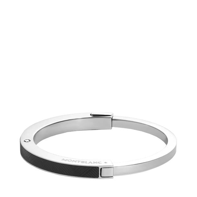 Bracelet hommeMontblancBracelet Jonc Montblanc en acier avec motif Extreme Noir