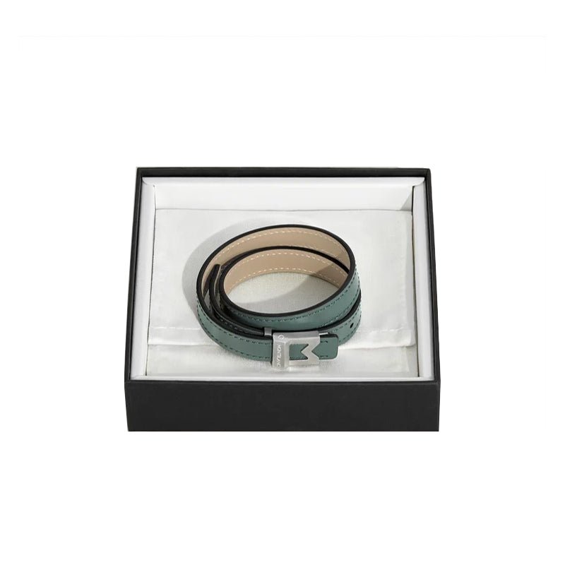 Bracelet hommeMontblancBracelet M Montblanc logo en cuir d'étain, taille réglable