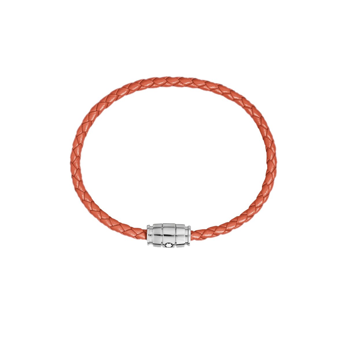Bracelet hommeMontblancBracelet Montblanc Meisterstück en acier 3 anneaux en cuir cayenneS