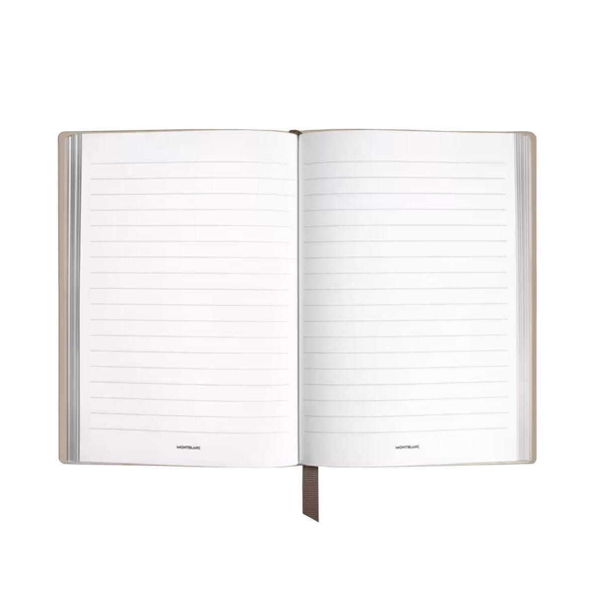 Carnet de noteMontblancCarnet Moyen Format en Cuir Gris poudré Soft, Pages Lignées