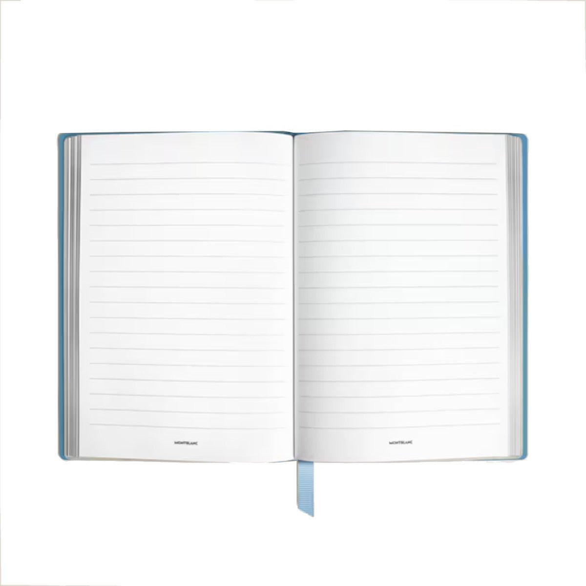 モンブラン ノート 146 4810 スモーキー ブルーレザー 134710 Small format notebook, Montblanc 4810 ash blue leather, blue, lined pa