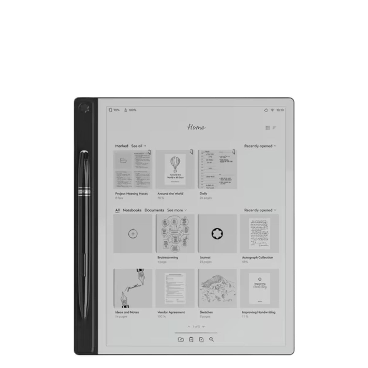 Montblanc Digital Paper couleur noir mystérieux