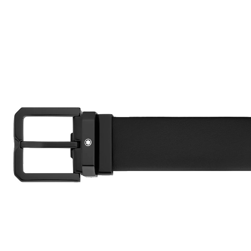 Ceinture hommeMontblancCeinture en cuir noir de 35 mm