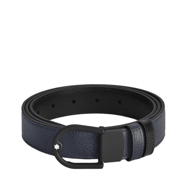 Ceinture hommeMontblancCeinture réversible Horseshoe 30 mm en cuir Montblanc Grainé