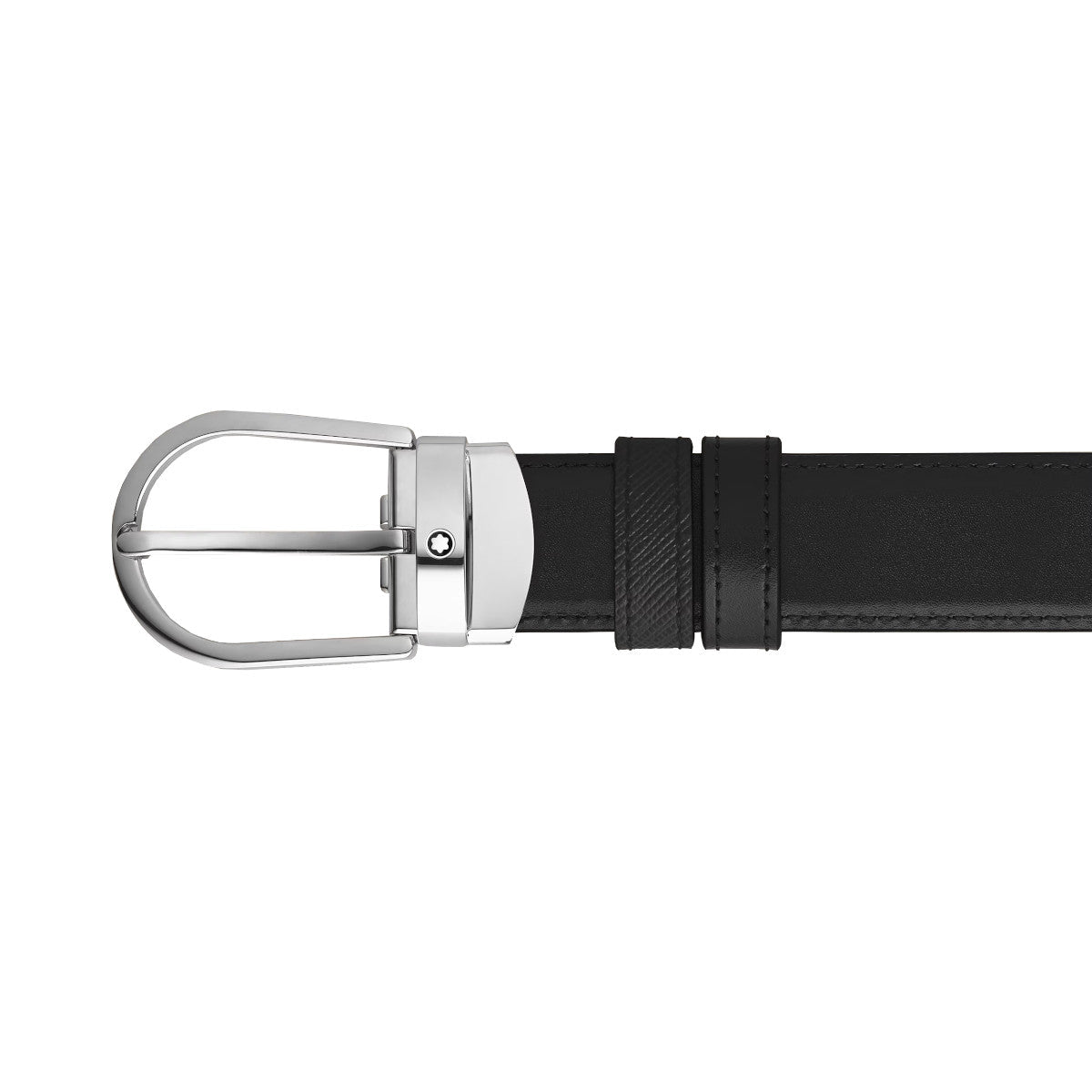 Ceinture hommeMontblancCeinture Réversible Horseshoe 30 mm Montblanc Sartorial Noir