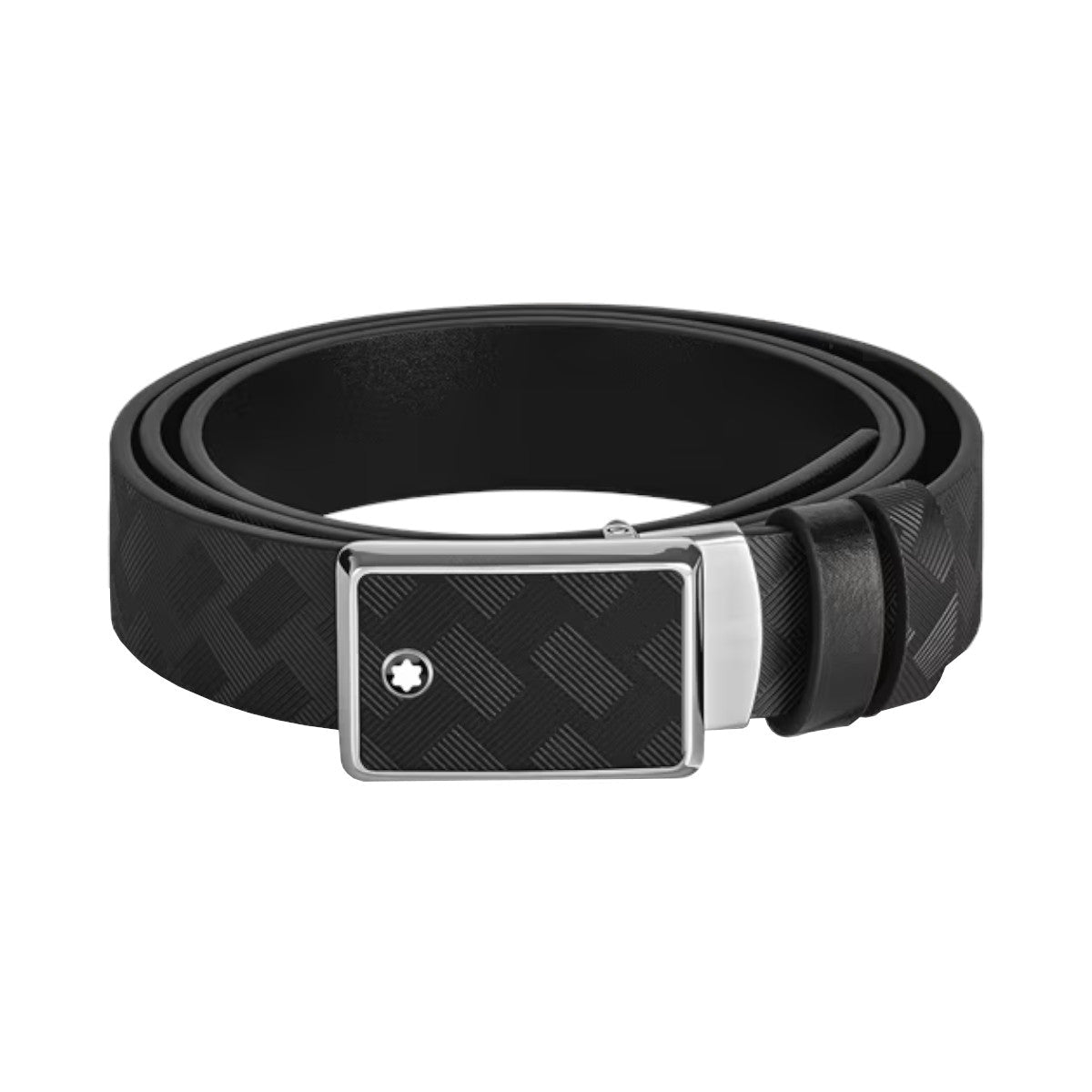 Ceinture hommeMontblancCeinture Réversible Plaque Marqueterie 35 mm en Cuir Extreme
