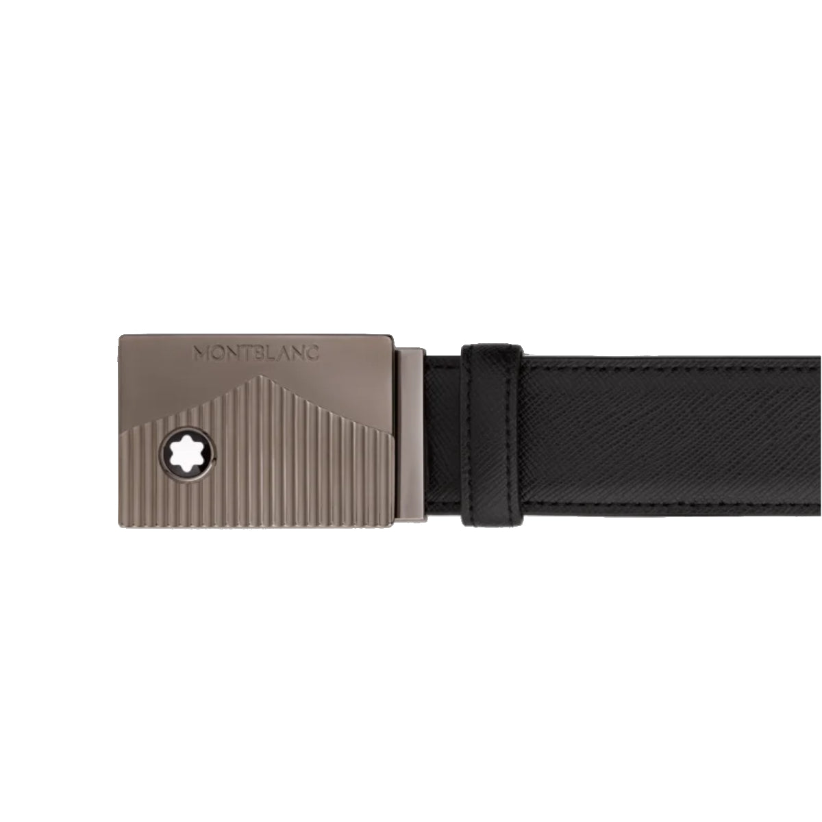 Ceinture hommeMontblancMontblanc Ceinture en cuir noir de 35 mm