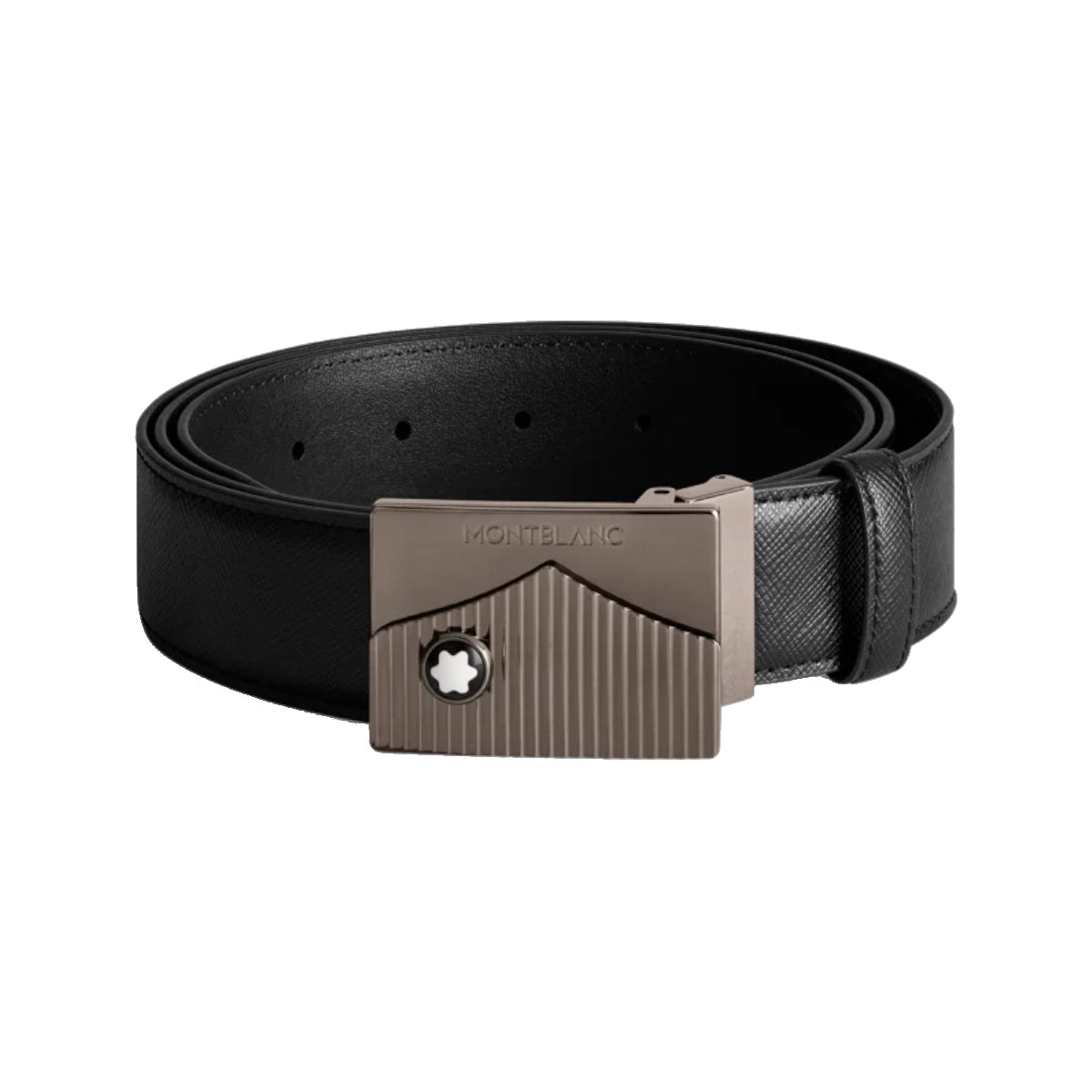 Ceinture hommeMontblancMontblanc Ceinture en cuir noir de 35 mm